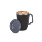 Foggy Stainless Coffee Mug With Carabiner Handle