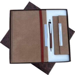 3-in-1 Premium Vegan Leather Gift Combo – Camel