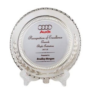 Customized Premium Silver Plate Memento kt- 3744