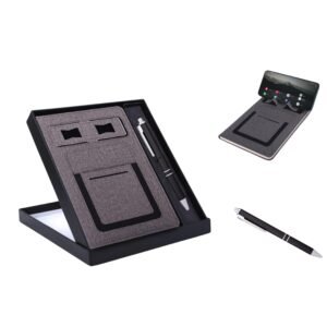 A5 Notebook with Loop Metal Pen