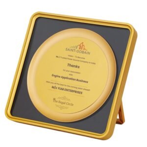 Customized Gold Finish Memento