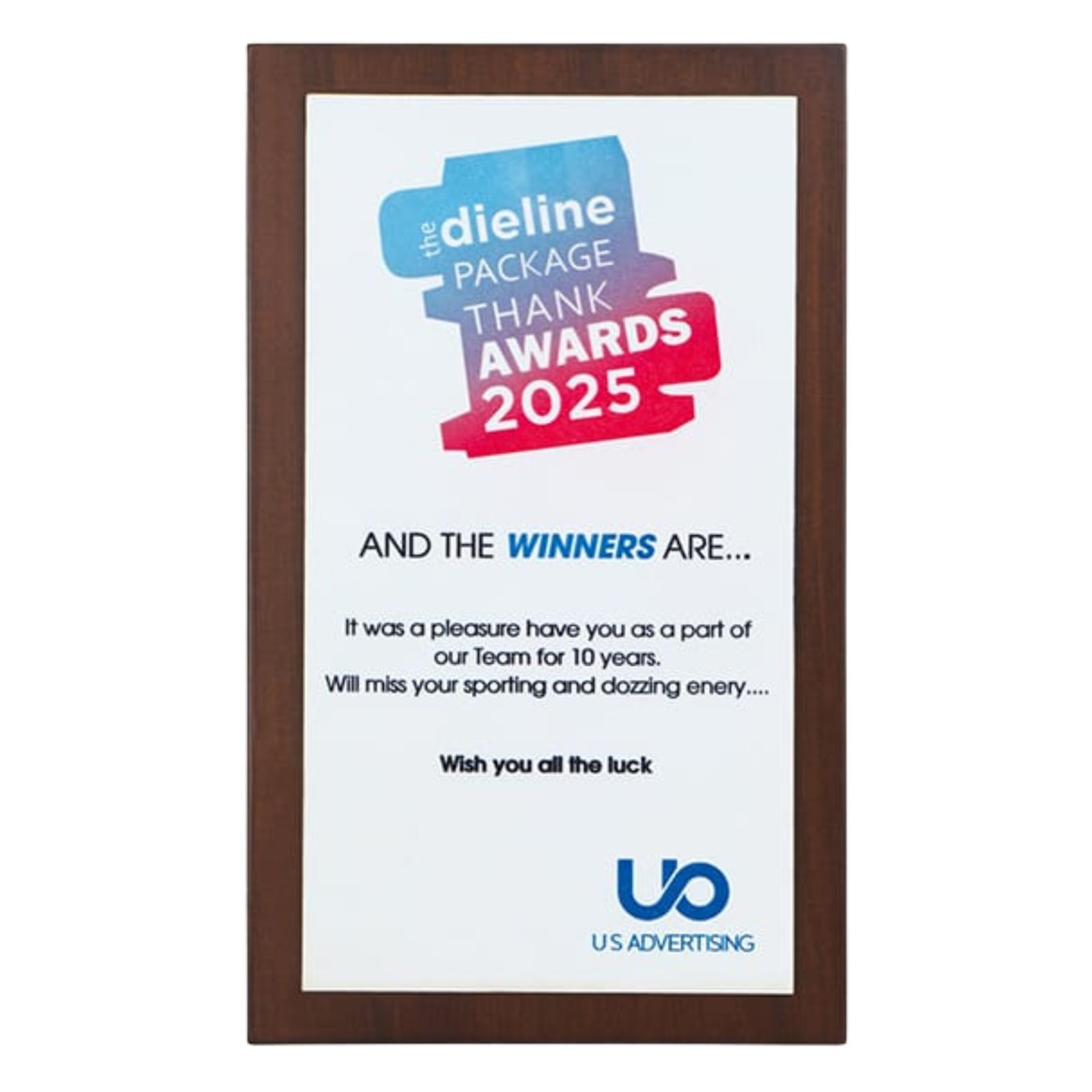 Customized Wooden Plaque