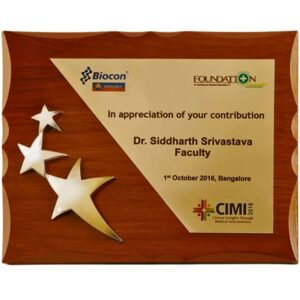 Elegant wooden plaque with premium gold plate trophy