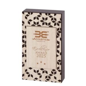 Geometric Engraved Wooden Excellence Award