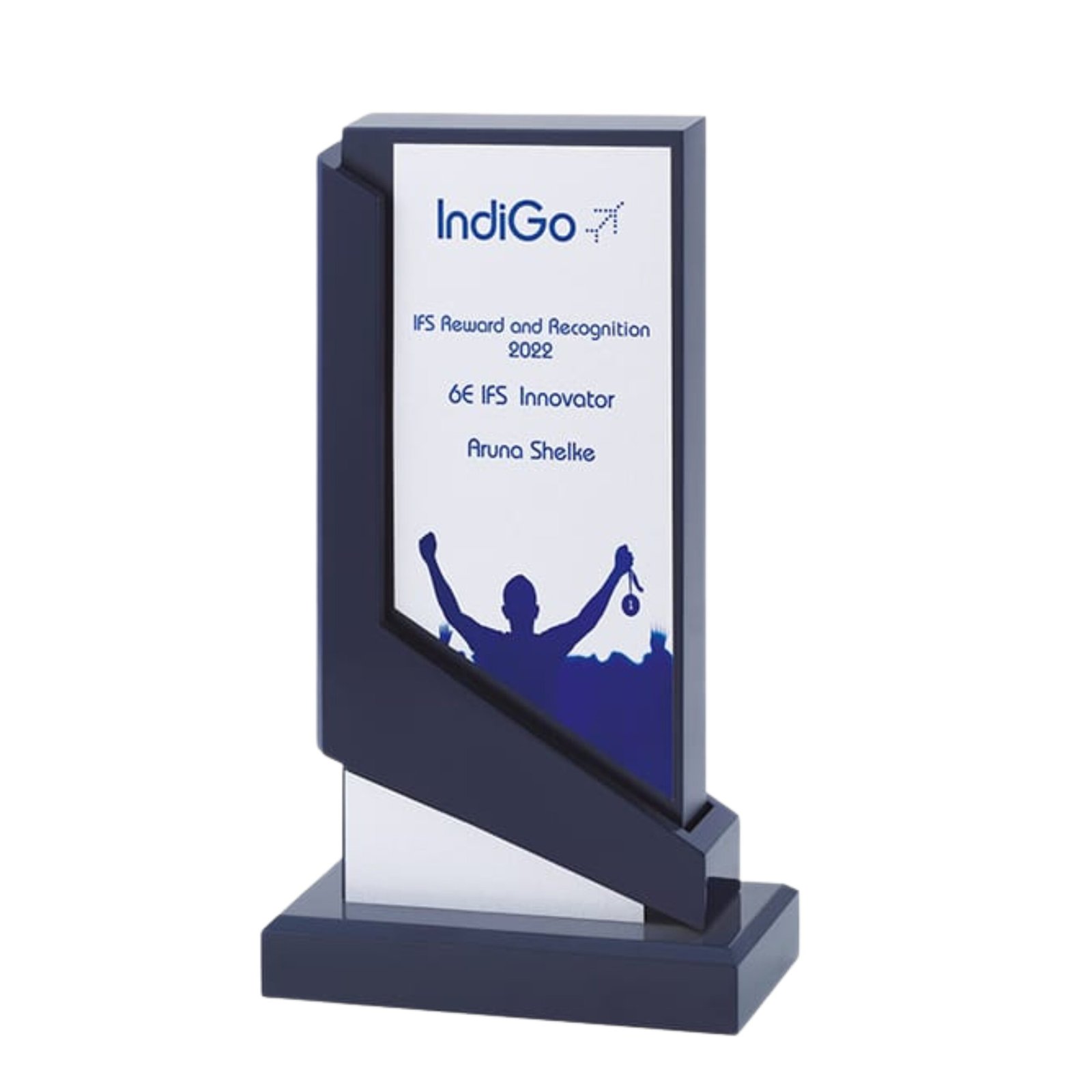 Geometric design trophy