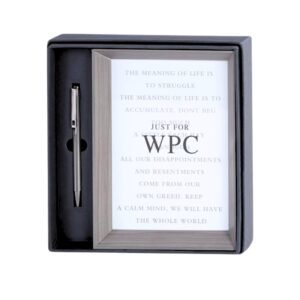 Premium 2-in-1 Photo Frame & Metal Pen Gift Set