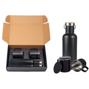 Premium Bottle & Mug Gift Set – 3 Pc
