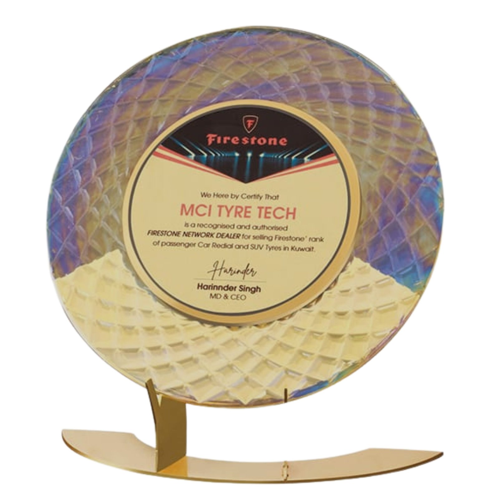 Premium Crystal Shield Recognition Memento