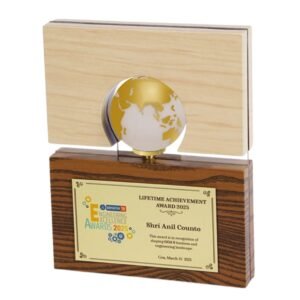Premium Globe Design Lifetime Achievement Memento