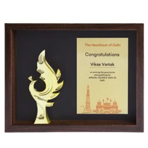 Premium Gold Flame Recognition Memento