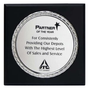 Premium Round Plate Award (6.75_ × 6.75_)