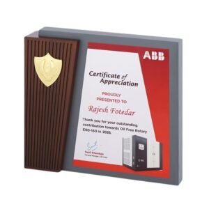 Premium Shield Recognition Plaque