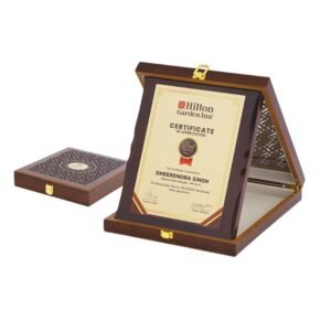 Premium Wooden Certificate Memento