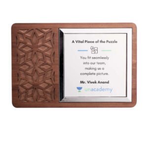 Premium Wooden Laser-Cut Trophy with Custom Print