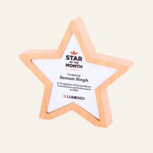 Star wooden Trophy