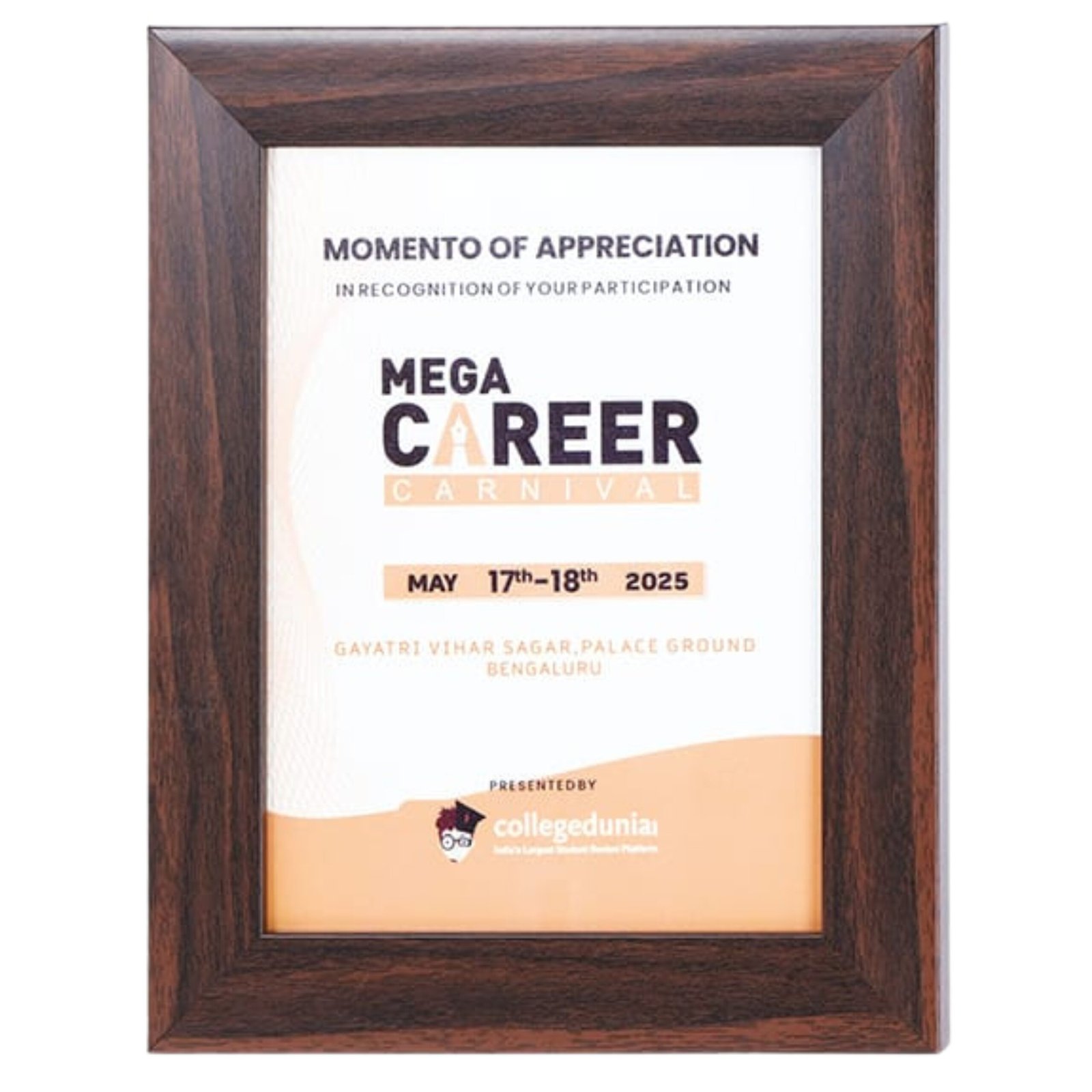 Wooden Appreciation Frame