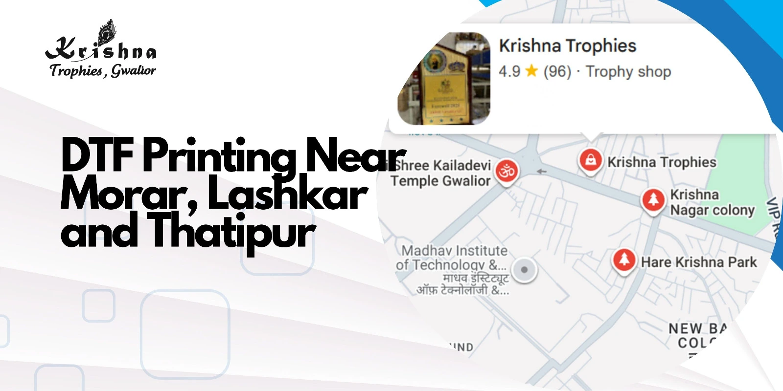 DTF Printing Near Morar, Lashkar and Thatipur – Krishna Trophies Gwalior