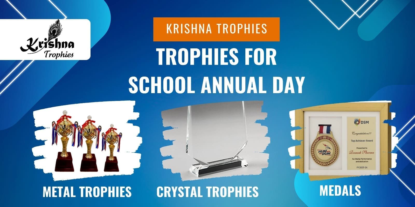 trophies for school annual day india bulk order guide krishna trophies gwalior